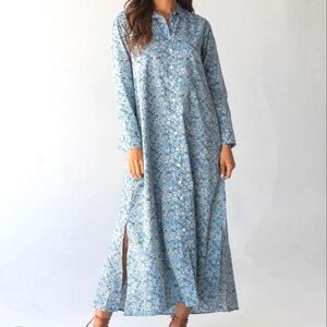 Natural Life Floral Maxi Shirt Dress XL